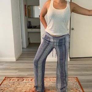Old Navy Striped linen pants